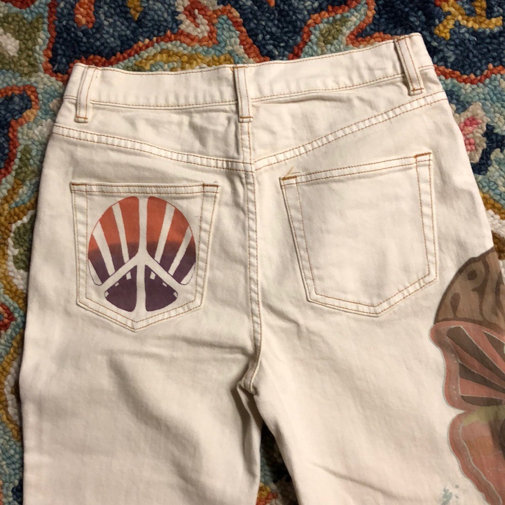 New Free People Rising Sun Flare Jeans - Picture 4 of 8
